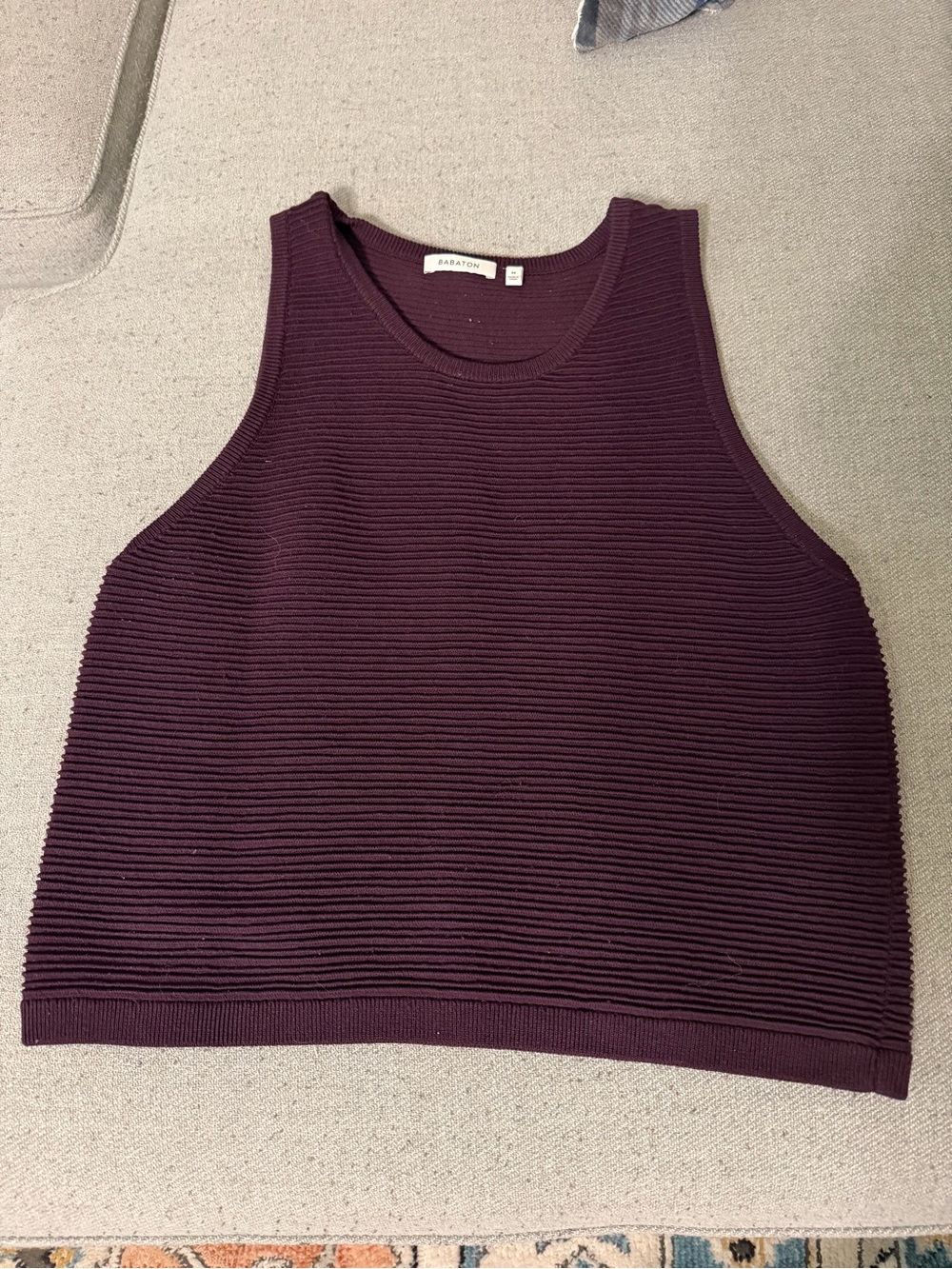 Babaton Ribbed Tank Top - Plum